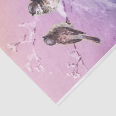 Vintages Shabby Chic für Wintervögel Seidenpapier (Ausschnitt)