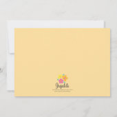 Vintages Shabby & Chic Niedlich Cupcake Party Einladung (Rückseite)