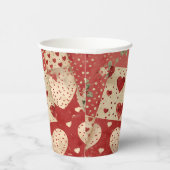 Vintages Shabby Chic Pappbecher (Rechts)