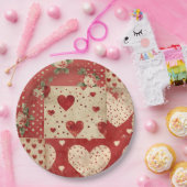 Vintages Shabby Chic Pappteller (Party)