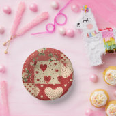 Vintages Shabby Chic Pappteller (Party)