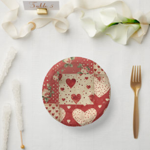 Vintages Shabby Chic Pappteller