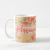 Vintages Shabby Chic Personalisiert Kaffeetasse (Links)