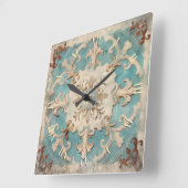 Vintages Shabby Chic Quadratische Wanduhr (Winkel)