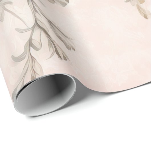 Vintages Shabby Chic rosa Geschenkpapier (Rolleneckpunkt)