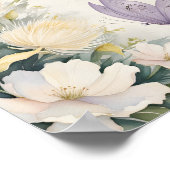 Vintages Shabby Chic Schmetterlinge Mauer Kunst Poster (Ecke)