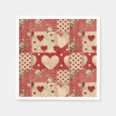 Vintages Shabby Chic Serviette (Vorderseite)