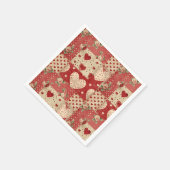 Vintages Shabby Chic Serviette (Ecke)