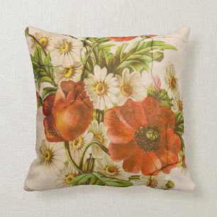 Vintages Shabby Chic Shabby Chic Rustikale Pflaume Kissen