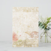 Vintages Shabby Chic Sweet Angelique Briefpapier (Stehend Vorderseite)