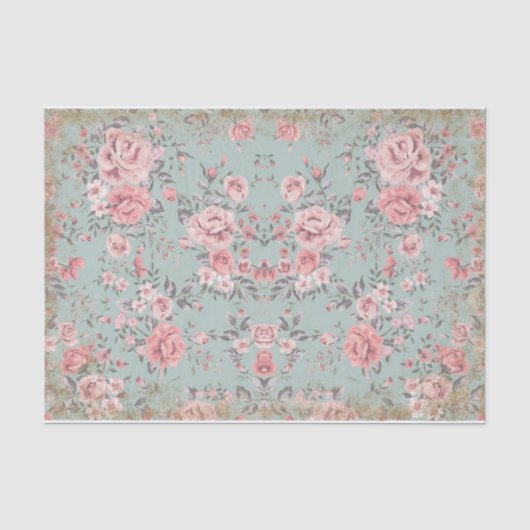 Vintages Shabby Chic-Tissue-Papier Seidenpapier (Vorderseite)