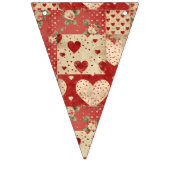 Vintages Shabby Chic Wimpelkette (Erste Fahne)