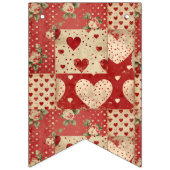 Vintages Shabby Chic Wimpelkette (Dritte Fahne)