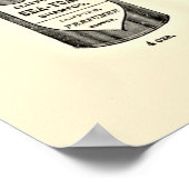 Vintages Shampoo-Poster Poster (Ecke)