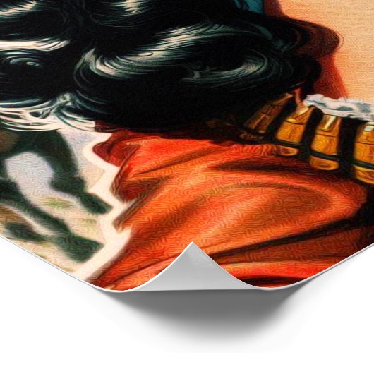 Vintages Sheriff-Button Poster (Ecke)