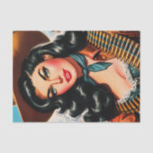 Vintages Sheriff-Button Seidenpapier (Vorderseite)