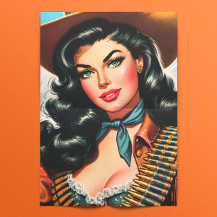 Vintages Sheriff-Button Seidenpapier
