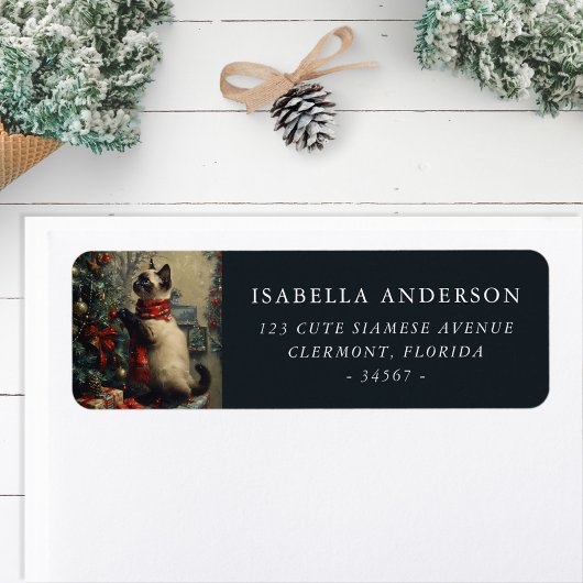 Vintages Siamesisches Weihnachtskartett