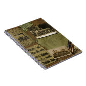 Vintages sich fortbewegendes gewundenes Notizbuch Notizblock (Rechte Seite)