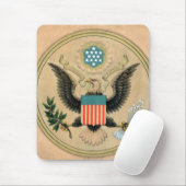 Vintages Siegel der USA Mousepad (Mit Mouse)