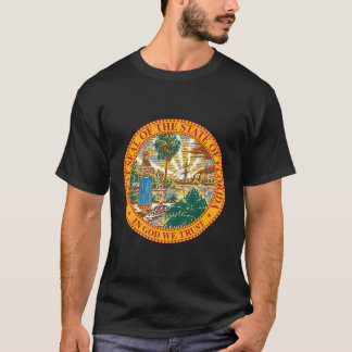 Vintages Siegel des Staat Florida Miami Tampa T-Shirt