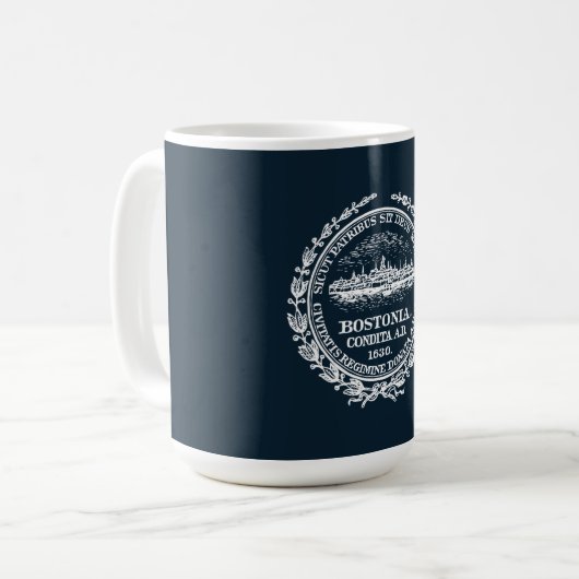 Vintages Siegel in Boston Kaffeetasse (Vorderseite Links)