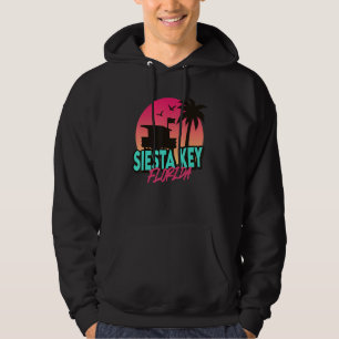 Vintages Siesta Key Beach Florida Palmen Fl Ret Hoodie
