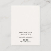 Vintages Signaturskript Ivory Earring Juwelier Visitenkarte (Rückseite)