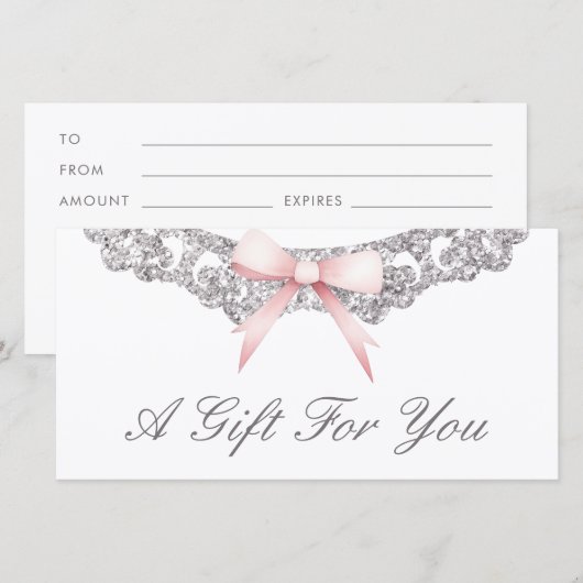 Vintages Silberrahmen - Rosa Buggeschenk (Vorne/Hinten)