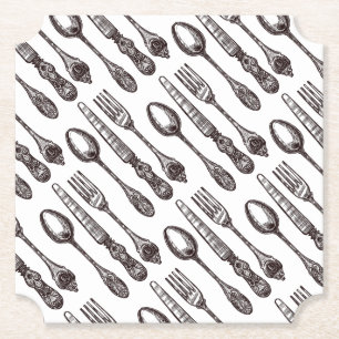 Vintages Silverware Verziert Artisan Classic Feins Untersetzer