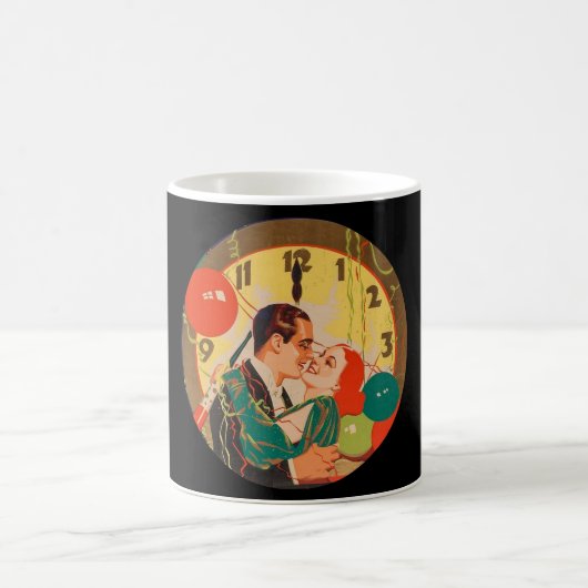 Vintages Silvesterpaar Kaffeetasse (Mittel)