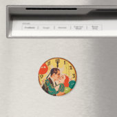 Vintages Silvesterpaar Magnet (In Situ (Geschirrspüler))