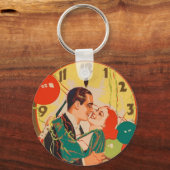 Vintages Silvesterpaar Schlüsselanhänger (Vorderseite)
