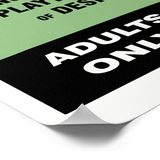 Vintages "Sinful" Movie Poster (Ecke)