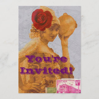 Vintages Sinti und Roma Einladung