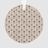 Vintages Skandinavien Folk Art Dalecarlia Weihnach Ornament (Rückseite)