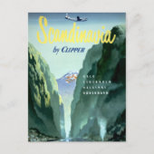 Vintages Skandinavien von Clipper Postkarte (Vorderseite)