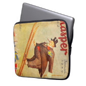 Vintages skandinavisches Zigar-Ad-Label Laptopschutzhülle (Vorderseite Links)