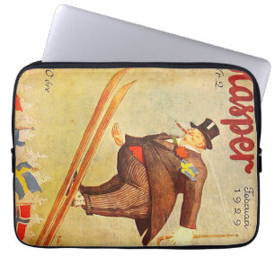 Vintages skandinavisches Zigar-Ad-Label Laptopschutzhülle