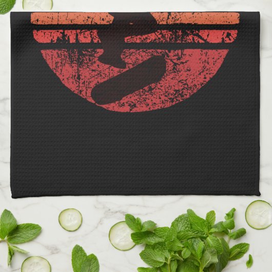 Vintages Skateboard Geschirrtuch (Gefaltet)