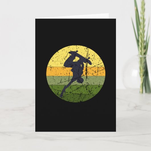 Vintages Skateboard Karte (Vorderseite)