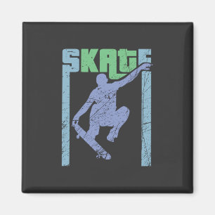 Vintages Skateboard Magnet