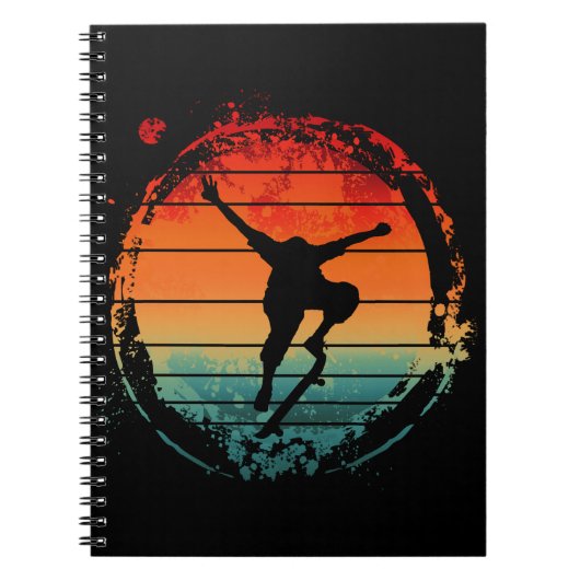 Vintages Skateboard Notizblock (Vorderseite)