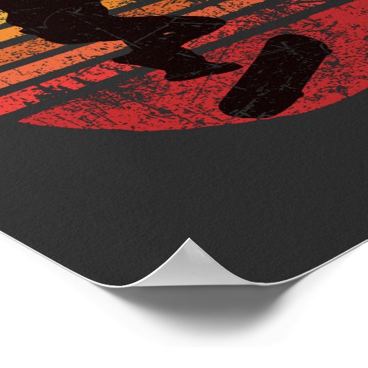 Vintages Skateboard Poster (Ecke)