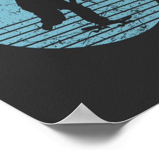 Vintages Skateboard Poster (Ecke)
