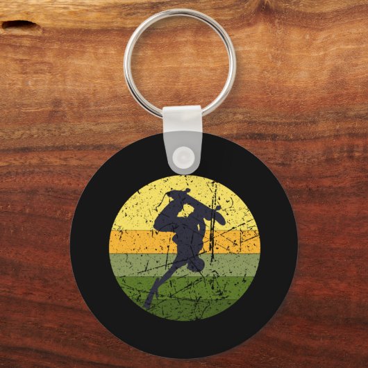 Vintages Skateboard Schlüsselanhänger (Vorderseite)