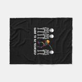 Vintages Skateboarding Art Illustrationshemd Fleecedecke (Vorderseite (Horizontal))