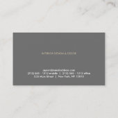 VINTAGES SKELETON KEY LOGO Nr. 1 Visitenkarte (Rückseite)