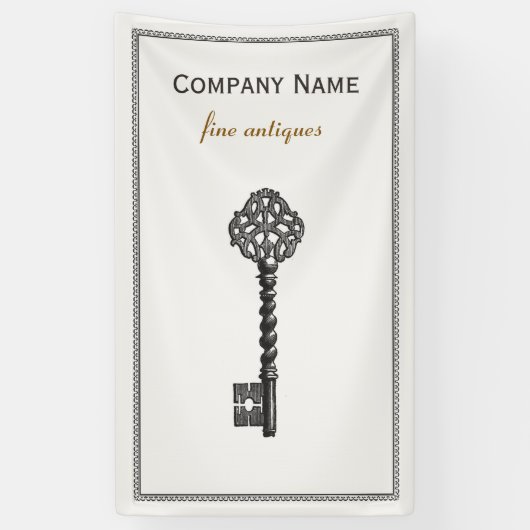 Vintages Skelett - Antiquitätengeschäft für Möbel Banner (Vertikal)