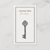 Vintages Skelett - Antiquitätengeschäft für Möbel Visitenkarte (Vorderseite)